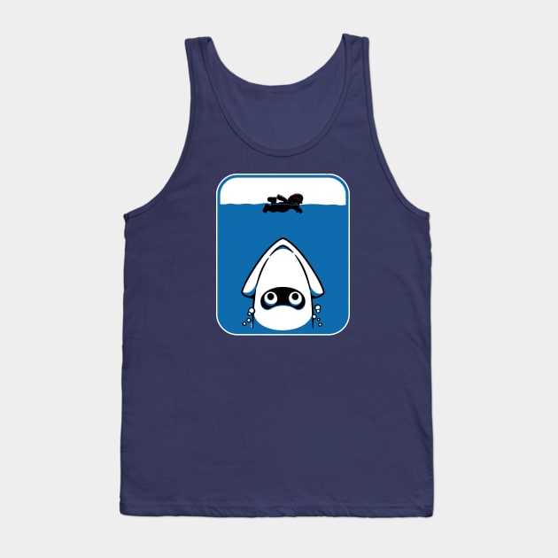 The Great White Blooper Tank Top by mikehandyart